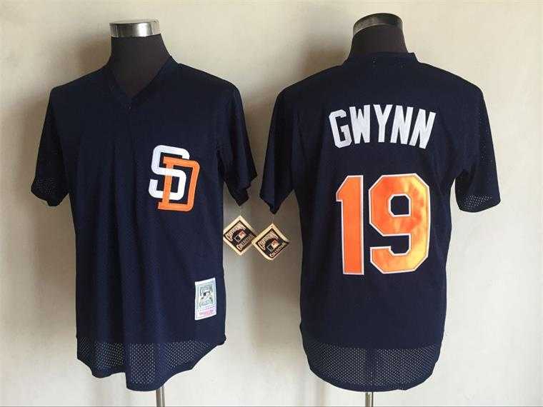 San Diego Padres #19 Tony Gwynn Navy Blue Mitchell And Ness Throwback Pullover Stitched Jersey,We sell and wholesale San Diego Padres #19 Tony Gwynn Navy Blue Mitchell And Ness Throwback Pullover Stitched Jersey on line form chian!